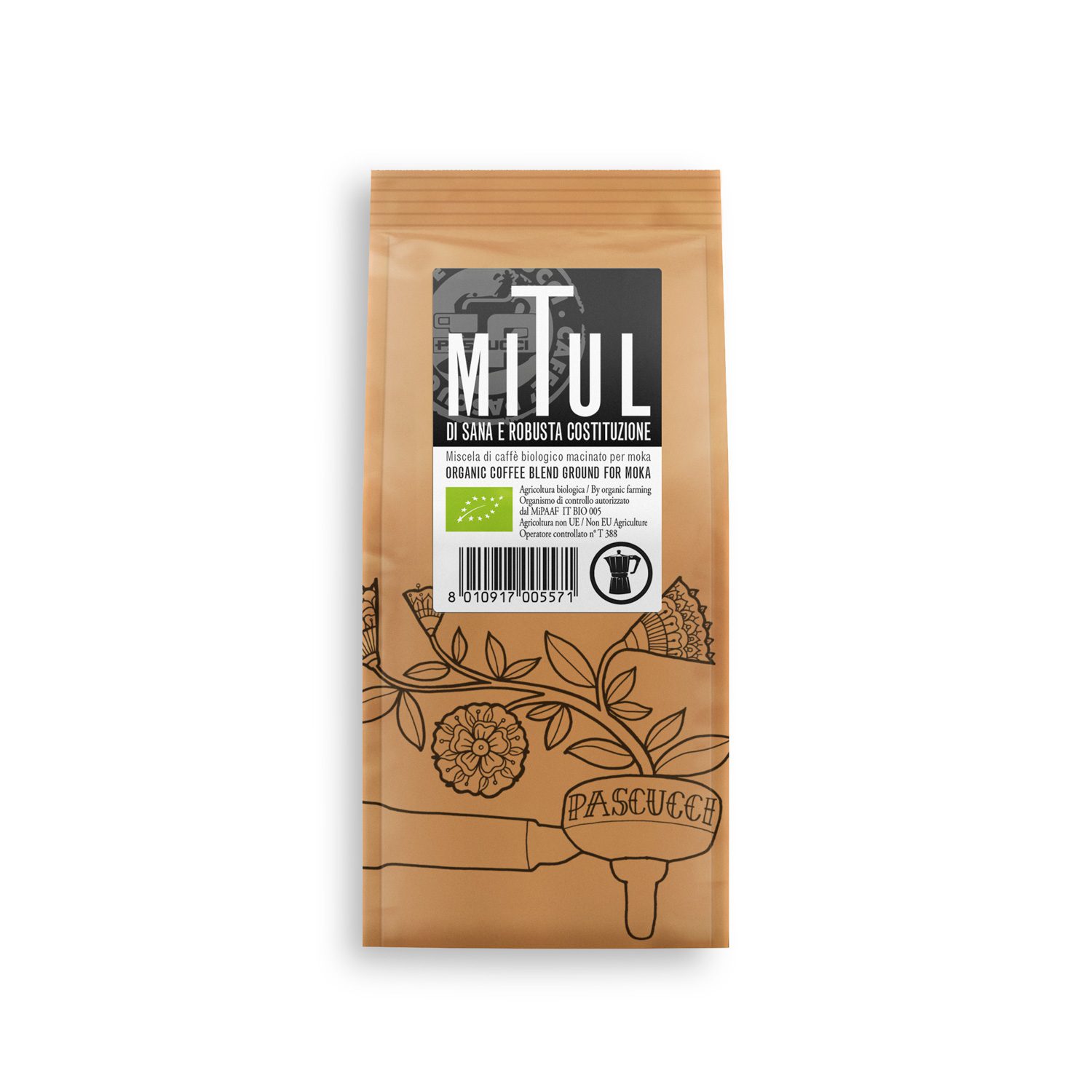 CAFFE MITUL MOLIDO  PASCUCCI MOKA 250G